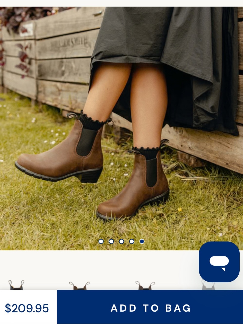 Blundstone Heeled Brown Boots